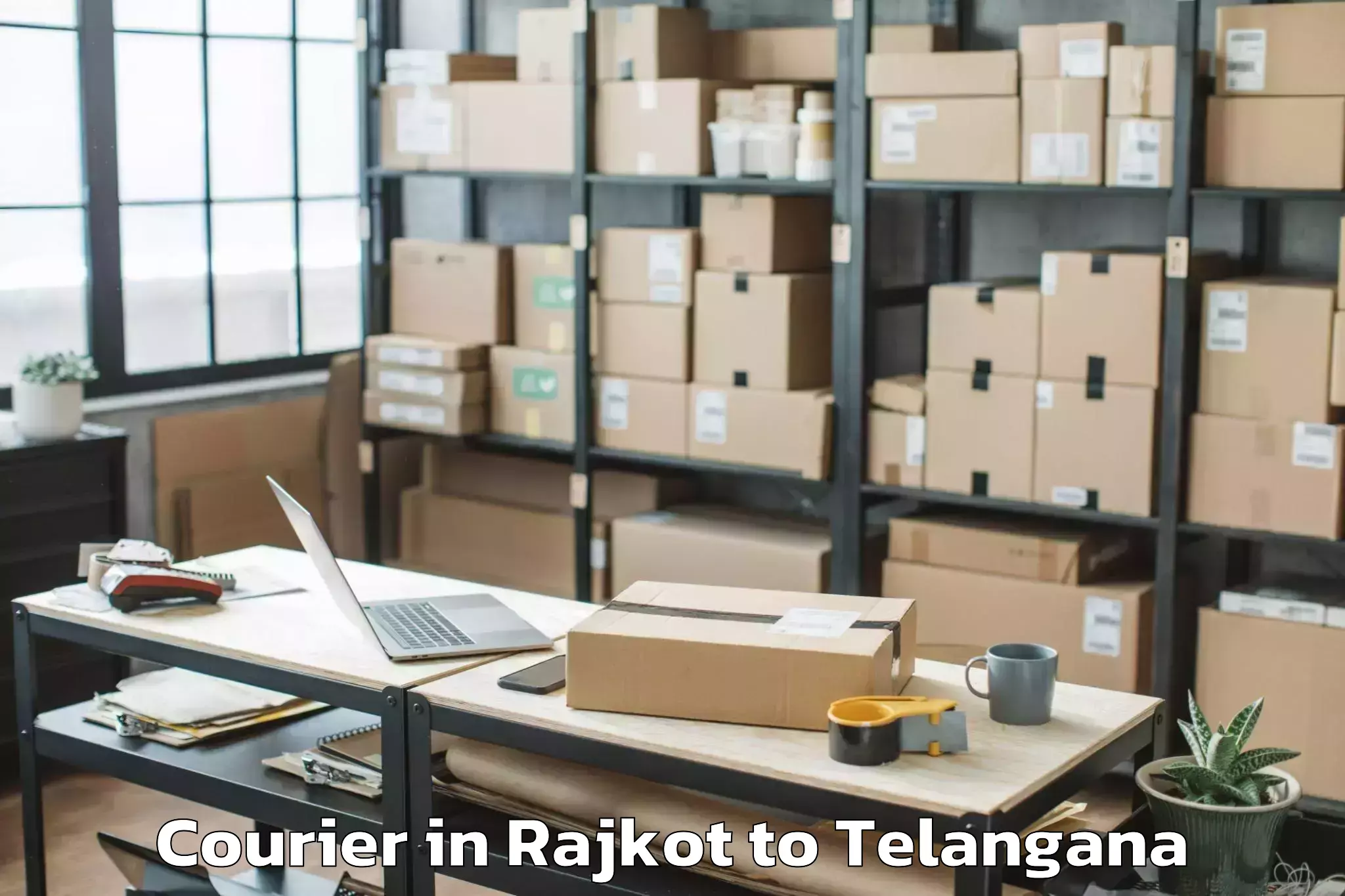 Hassle-Free Rajkot to Khammam Urban Courier